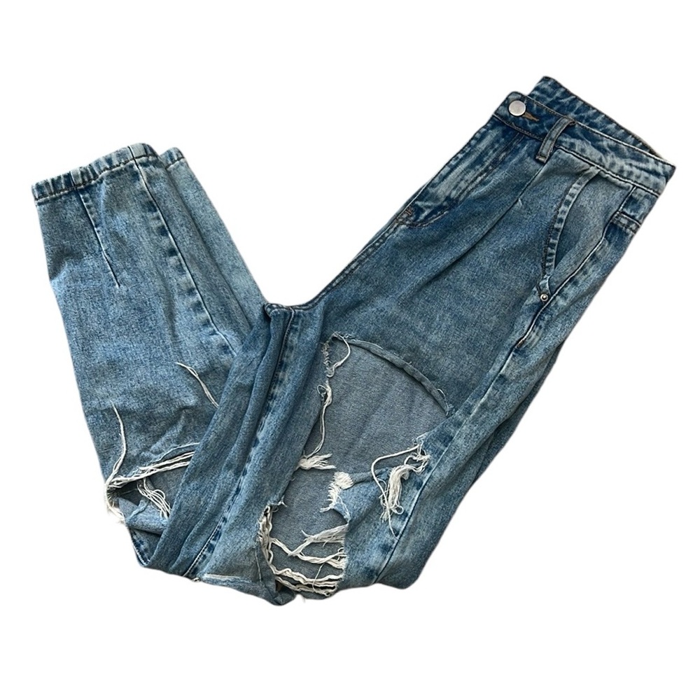🌻 SHEIN Ultra High Rise Super Distressed Jeans